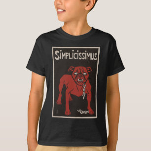 Camiseta 1896 anúncio preto e vermelho do vintage de