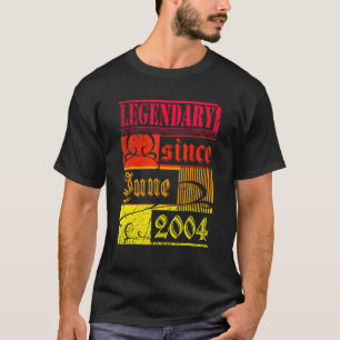 Camiseta 18.ª Lendária De Aniversário Desde Junho De 2004