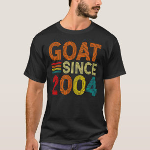 Camiseta 18.º Aniversário 18 Anos De Idade Caprino Desde 20