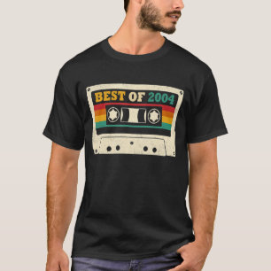 Camiseta 18.º aniversário Melhor de 2004 Cassette Tape 18 A