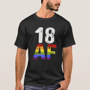Camiseta 18 AF 18º Aniversário 2003 LGBT Bday Tee for Man W