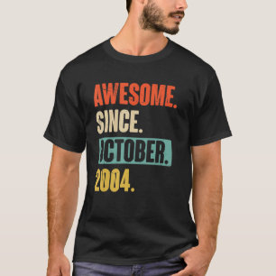 Camiseta 18 anos 18 anos Aniversário fantástico desde 20 de