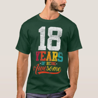 Camiseta 18 Anos De Espetacular Presentes De 18 Anos