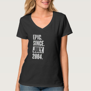 Camiseta 18 anos de idade 18.ª Epic de aniversário desde ju