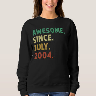 Camiseta 18 anos é incrível desde julho de 2004 18º anivers