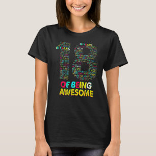 Camiseta 18 Anos Sendo Incrível 18 Anos De Idade Aniversári