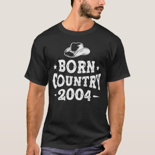 Camiseta 18 anos Western Country Music 2004 18th Birt