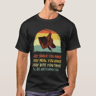 Camiseta 18 Cada Lanche Que Você Faz... Eu Estarei Observan