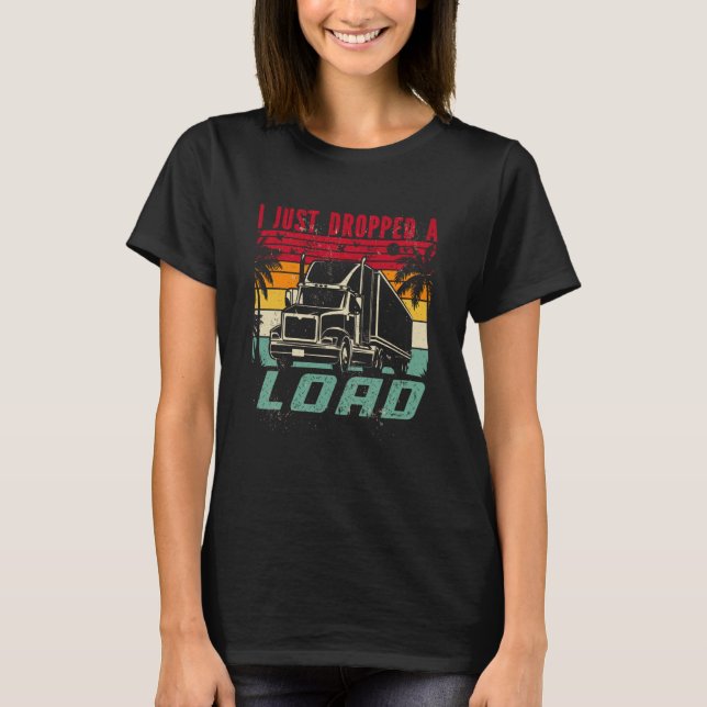 Camiseta 18 Caminhão de Transporte de Caminhoneiro De Roda  (Frente)