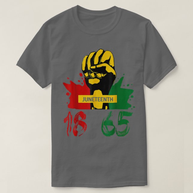 Camiseta 18 de junho 65 Black Hist Afro-Americano (Frente do Design)