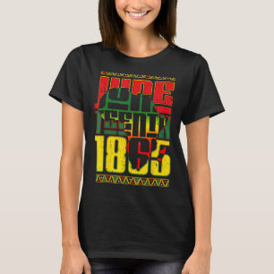 Camiseta 18 de junho de 1865 A Liberdade Americana Africana