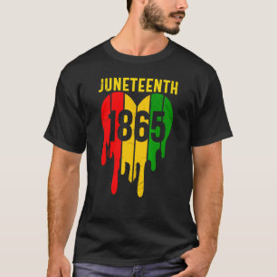 Camiseta 18 de junho de 1865 Bandeira negra africana Freedo