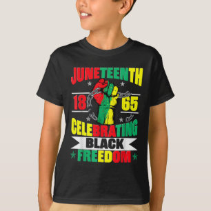 Camiseta 18 de junho de 1865 Celebrando a Liberdade Negra