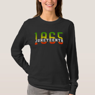 Camiseta 18 de junho de 1865 Celebrando a Liberdade Negra