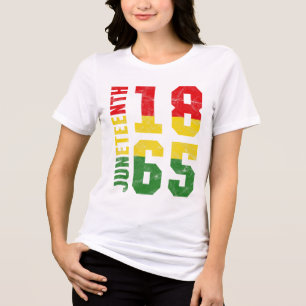 Camiseta 18 de junho de 1865 Emancipação da Vintage Melanin