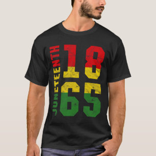 Camiseta 18 de junho de 1865 Emancipação da Vintage Melanin