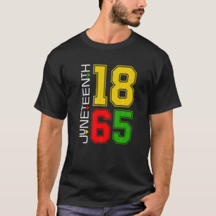 Camiseta 18 de junho de 1865 História Negra Orgulhosa Améri