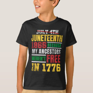 Camiseta 18 de junho de 1865 Meus Ancestrais não estavam li