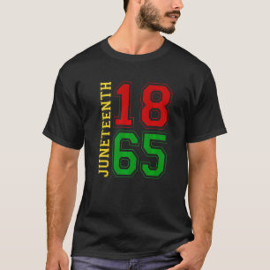 Camiseta 18 de junho de 1865 negro e orgulhoso Afro-America