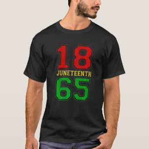 Camiseta 18 de junho de 1865 negro e orgulhoso Afro-America
