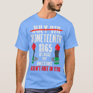 Camiseta 18 de junho de 1865 Orgulho Africano da História N