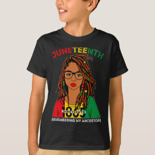 Camiseta 18 de junho de 1865 Relembrando meus ancestrais Lo