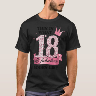 Camiseta 18 e Fabuloso Grupo de Partido Branca Rosa Candid 