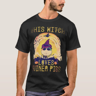 Camiseta 18 Esta Bruxa Ama Porquinhos-da-índia No Halloween
