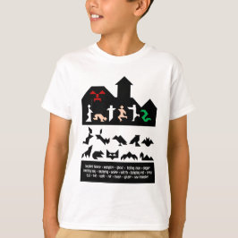 Camiseta 18 imagens de Halloween Tangram