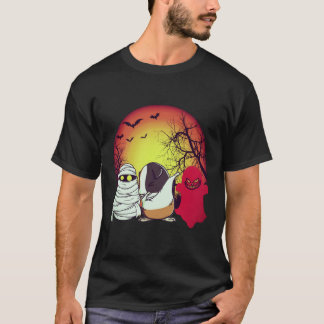 Camiseta 18 Porquinho-da-índia de Halloween Abóbora