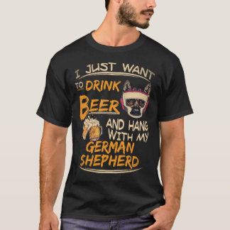 Camiseta 18 Só Quero Beber Cerveja E Ficar Com Meu Germ