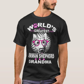 Camiseta 18 Vovó German shepherd Maior do Mundo