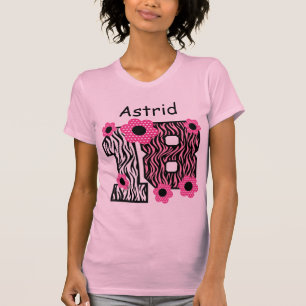 Camiseta 18o Nome feito sob encomenda V025A4J da zebra