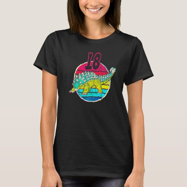 Camiseta 18th Birthday I Ankylosaurus Magniventris I Family (Frente)