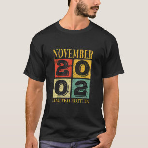 Camiseta 19º Aniversário 19 Anos Espetacular Desde novembro