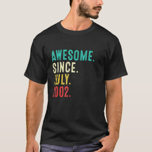 Camiseta 19º aniversário 19 anos Vintage Incrível desde J