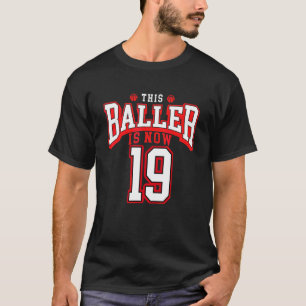 Camiseta 19º Aniversário de Basquete 19 Anos