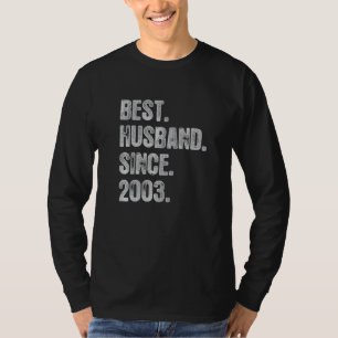 Camiseta 19º Aniversário De Casamento Para O Seu Melhor Mar