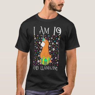 Camiseta 19º aniversário para as mulheres filhas de 19 anos