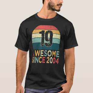 Camiseta 19º Aniversário Vintage Retro 19 Anos Awincrível S