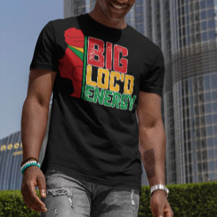 Camiseta 19º Big Loc Energy Black Freedom