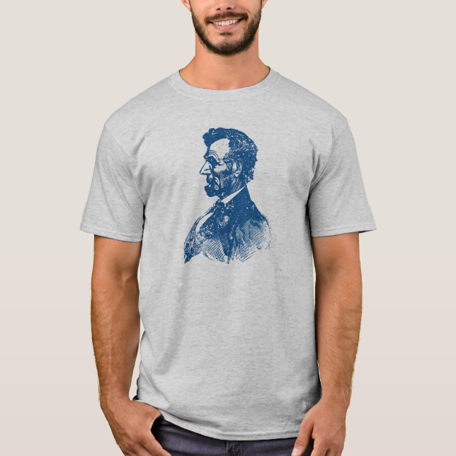 Camiseta 19º C. Abe Lincoln, azul (Frente)