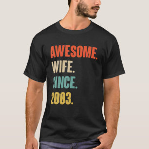 Camiseta 19º Presente De Aniversário Para Sua Esposa Incr