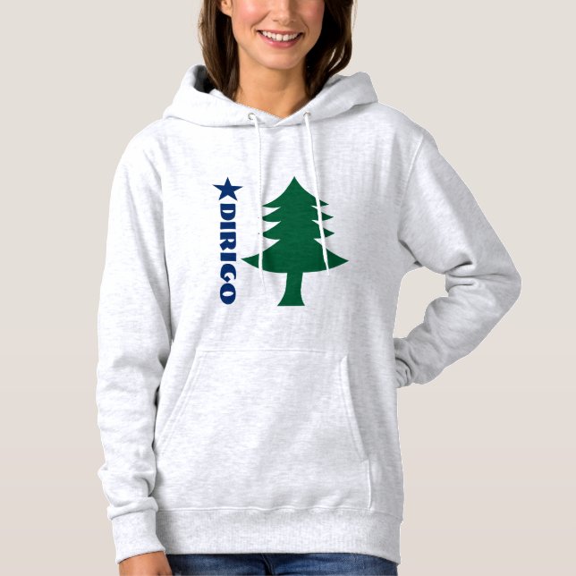 Camiseta 1901 Hoodie da bandeira de Maine - edição de (Frente)