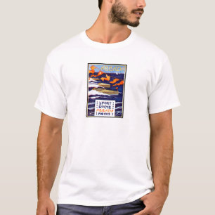 Camiseta 1912 Raças de Barcos Rápidos Abbazia