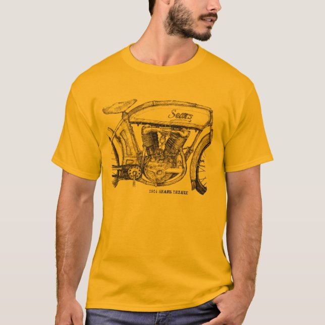 Camiseta 1914 da motocicleta de Sears (Frente)
