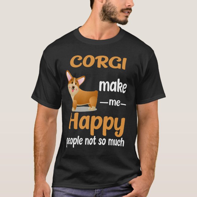 Camiseta 191 Corgi me faz feliz (Frente)