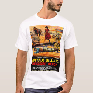 Camiseta 1925 Buffalo Bill Jr. - poster de filme do Desert