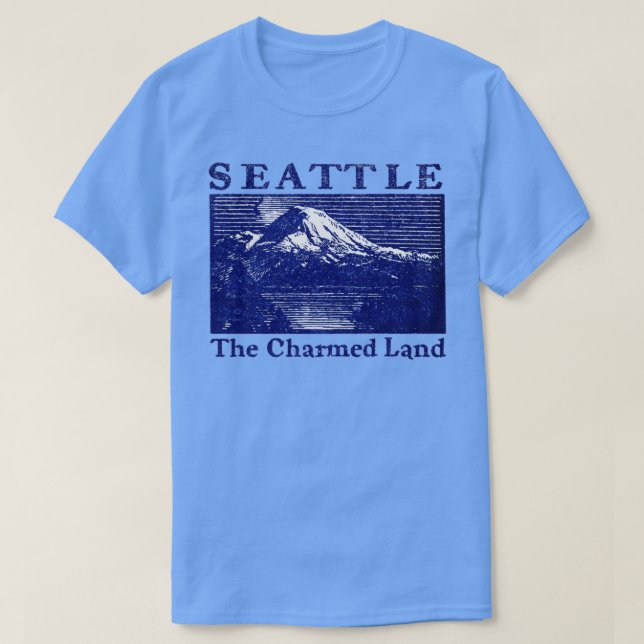 Camiseta 1928 Seattle the Charm Land Tirt (Frente do Design)
