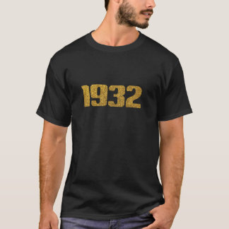 Camiseta 1932, Ano De Nascimento Estilo Retroativo Disco Do